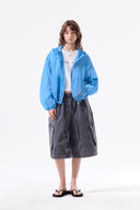 BACK LOGO HOODY WINDBREAKER FOR WOMEN IN BLUE image 20