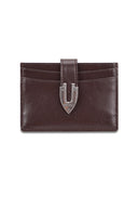 WESTERN BUCKLE CARD WALLET IN BROWN image 5