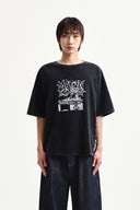 VINTAGE GRAFFITI ARTWORK TOP IN BLACK image 10
