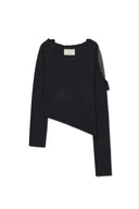 WEAVING LONG SLEEVE TOP IN BLACK image 13