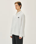 CLASSIC LOGO LINEN SHIRT IN WHITE image 2