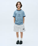 KIDS CLASSIC LOGO SWEAT SHORTS IN LIGHT HEATHER GREY image 1