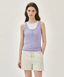 W LAYERED SLEEVELESS IN LAVENDER image 13
