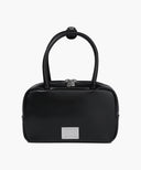 CLASSIC LOGO SQUARE MINI TOTE BAG IN BLACK image 9