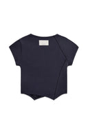 TWIST POINT SLIM TOP IN DARK NAVY image 2