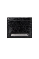 GLOSSY SLIM METAL CARD HOLDER IN BLACK image 4
