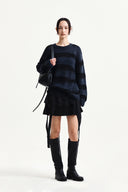 MULTI PANEL LAYERED SKIRT IN BLACK image 19