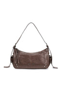 RIVET POINT QUAD SHOULDER BAG IN BROWN image 1