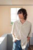 ZIGZAG STITCH POINT SHIRT FOR MEN IN LIGHT GREEN image 11