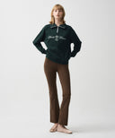 MOUVEMENT W CLASSIC LOGO BOOTCUT LEGGINGS IN BROWN image 1