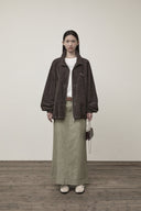 STITCH POINT HIGH NECK JUMPER IN BROWN image 13