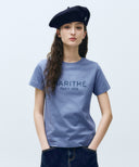 W REGULAR LOGO TEE IN BLUE image 1