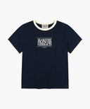 KIDS CLASSIC LOGO RINGER TEE IN WHT/ RED image 5