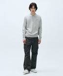 M COTTON CARGO PANTS IN CHARCOAL GREY image 1