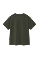 EMBROIDERY SMALL LOGO OVERSIZE TOP IN KHAKI image 13