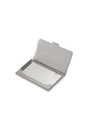 SIGNATURE METAL BUSINESS CARD CASE IN SILVER image 3
