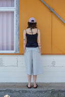 STRING HALTER NECK TANK TOP IN BLACK image 8