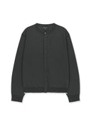 BACK LOGO SHEER CARDIGAN FOR MEN IN CHARCOAL GREY image 1