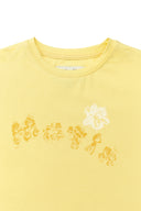 BUBBLY GRAPHIC PRINTING TOP IN LIGHT YELLOW image 3