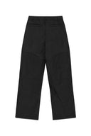 ZIPPER DETAIL NYLON PANTS IN BLACK image 14