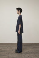 DIRTY WASHED DENIM PANTS FOR MEN IN BLUE image 6