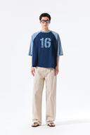 SIDE TAB WASHED COTTON PANTS IN CHARCOAL GREY image 18