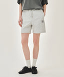 CLASSIC LOGO SWEAT SHORTS IN LIGHT HEATHER GREY image 8