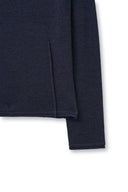 GLITTER SLIM LOGO KNIT TOP IN NAVY image 2
