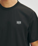 MARITHE SPORT CLASSIC LOGO WOVEN TEE IN BLACK