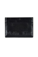 EMBOSSED LOGO CARD WALLET IN BLACK image 5