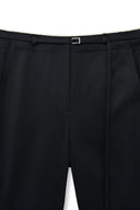 CUT OUT POINT STRING TROUSER IN BLACK image 4