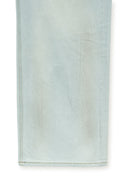 DIRTY WASHED DENIM PANTS FOR MEN IN LIGHT BLUE image 4