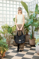 ZIPPER DETAIL NYLON PANTS IN KHAKI image 19