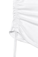 STRING OFF SHOULDER SLIM TOP IN WHITE image 15