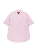 SMALL LOGO OVER FIT SHIRT FOR MEN IN CHARCOAL GREY image 1
