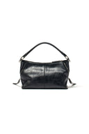 SIDE ZIPPER TWO WAY BAG IN BLACK image 6