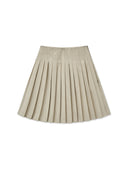 SIDE ZIPPER PLEATS MIDI SKIRT IN DARK BROWN image 11
