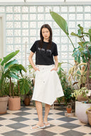 LOGO THREAD POINT CROP TOP IN BLACK image 8