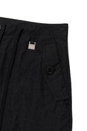STRING NYLON CARGO PANTS IN BLACK image 16
