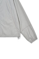 CROPPED BACK LOGO HOODY WIND BREAKER IN LIGHT BEIGE image 15