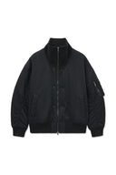 HIGH NECK BUTTON POINT ZIP UP JUMPER IN BLACK image 12