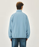 CLASSIC LOGO HIGH NECK WIND JACKET IN ASH BLUE image 10
