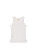 PINTUCK SLEEVELESS TOP IN WHITE image 7