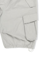 WASHED COTTON PATCH POCKET BERMUDA PANTS IN LIGHT GRAY image 15