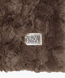 CLASSIC LOGO FUR MUFFLER IN BROWN image 3