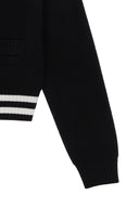 SPELL POINT STRIPE KNIT CARDIGAN IN BLACK image 10