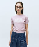 W CLASSIC LOGO HALF KNIT IN LIGHT PURPLE image 1