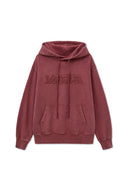 VINTAGE COLOR DYING LOGO HOODY IN RED image 1