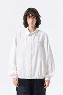SMALL LOGO COTTON ZIP UP JUMPER IN WHITE image 19