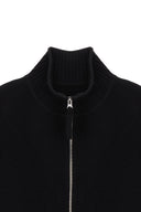 SPELL POINT STRIPE KNIT CARDIGAN IN BLACK image 3